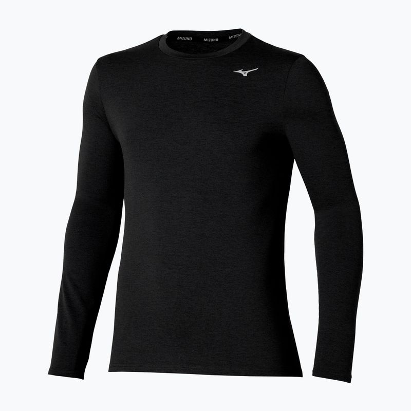 Лонгслів для бігу чоловічий Mizuno Core Impulse Tee black