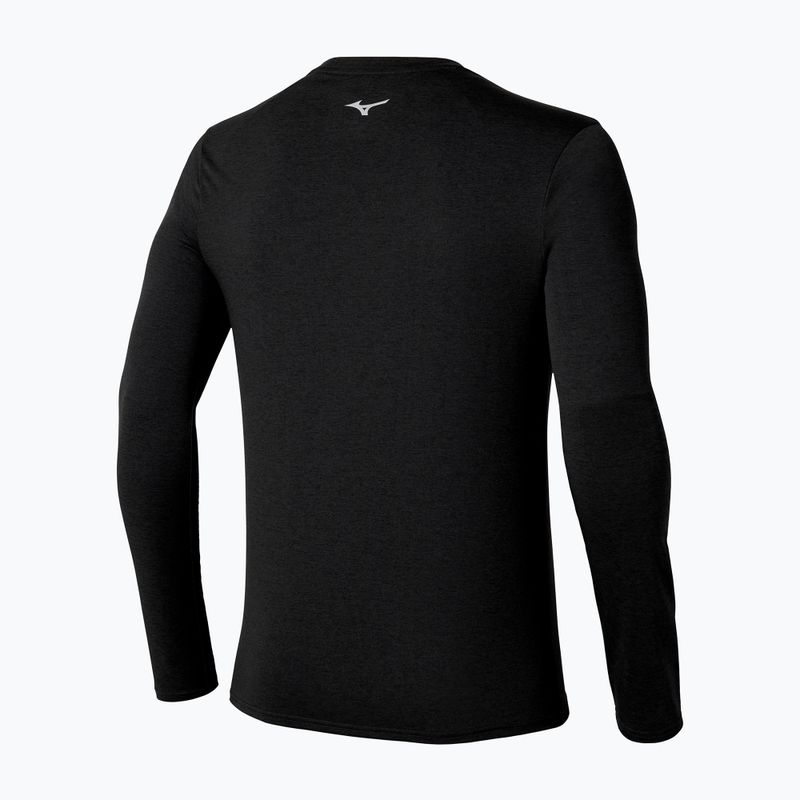 Лонгслів для бігу чоловічий Mizuno Core Impulse Tee black 2