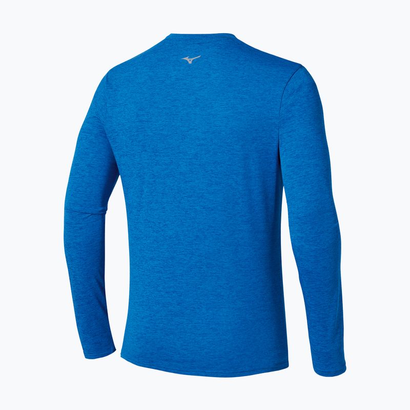 Лонгслів для бігу чоловічий Mizuno Core Impulse Half Zip Tee princess blue 2