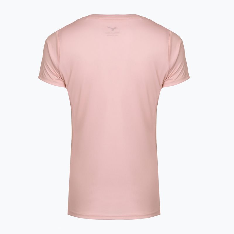 Футболка для бігу жіноча Mizuno Core Graphic Tee bleached mauve 2