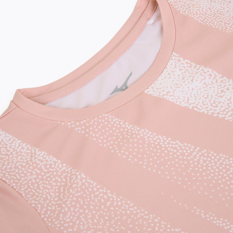 Футболка для бігу жіноча Mizuno Core Graphic Tee bleached mauve 3