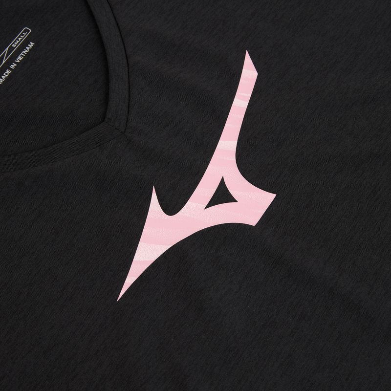 Футболка для бігу жіноча Mizuno Core Runbird Tee black/mauve 3