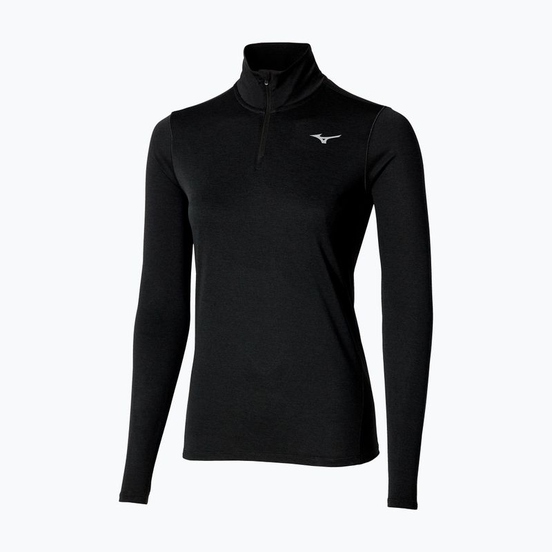 Кофта для бігу жіноча Mizuno Core Impulse Half Zip Tee black