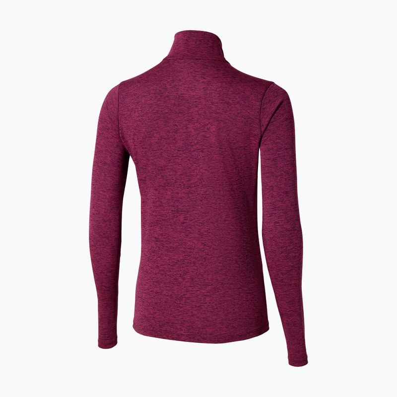 Кофта для бігу жіноча Mizuno Core Impulse Half Zip Tee dark purple 2