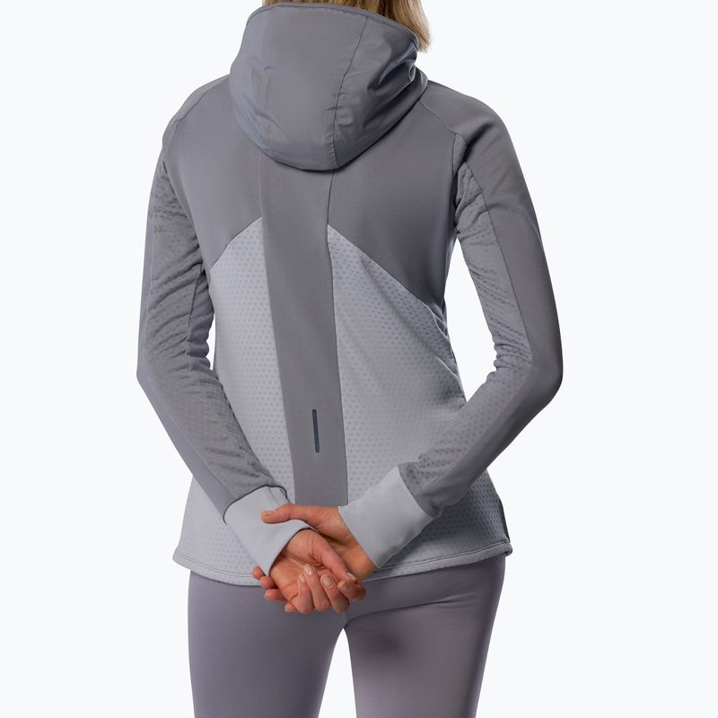 Куртка для бігу жіноча Mizuno Active Warm Hybrid Full Zip Hooded quicksilver 3