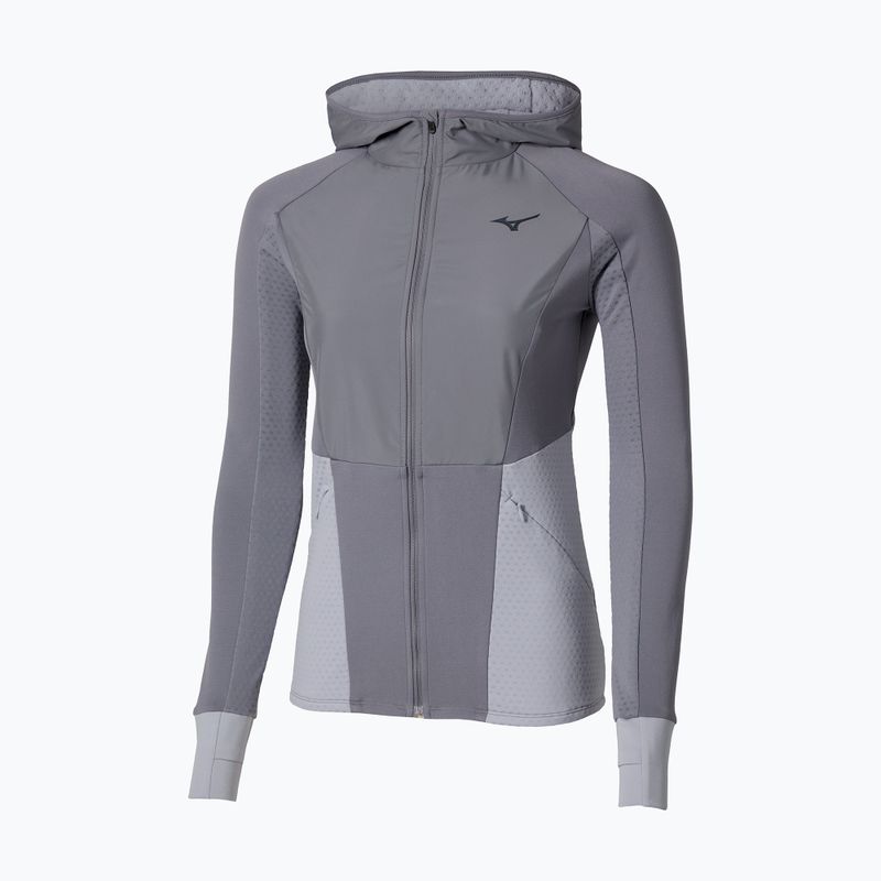 Куртка для бігу жіноча Mizuno Active Warm Hybrid Full Zip Hooded quicksilver 5