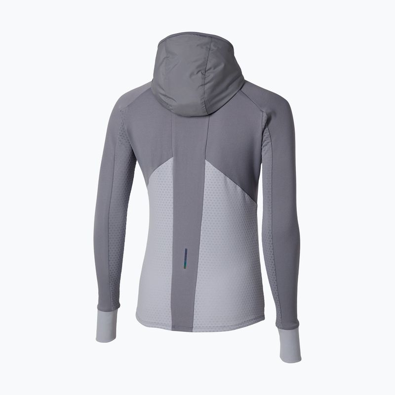 Куртка для бігу жіноча Mizuno Active Warm Hybrid Full Zip Hooded quicksilver 6