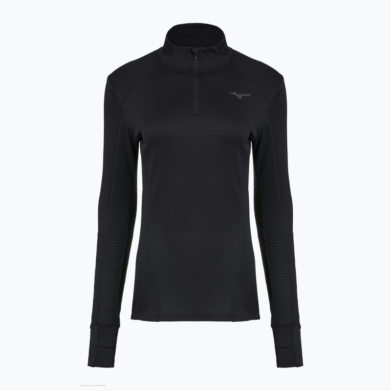 Кофта для бігу жіноча Mizuno Active Warm Half Zip black