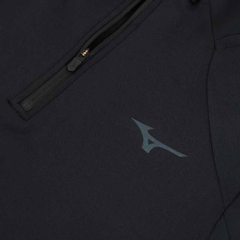 Кофта для бігу жіноча Mizuno Active Warm Half Zip black 3