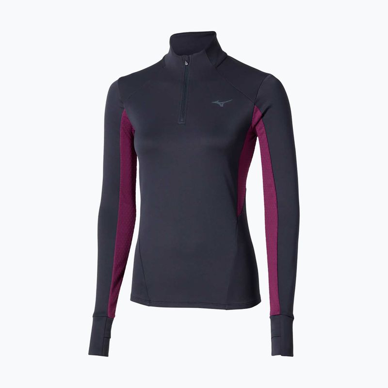 Кофта для бігу жіноча Mizuno Active Warm Half Zip baritone blue 5