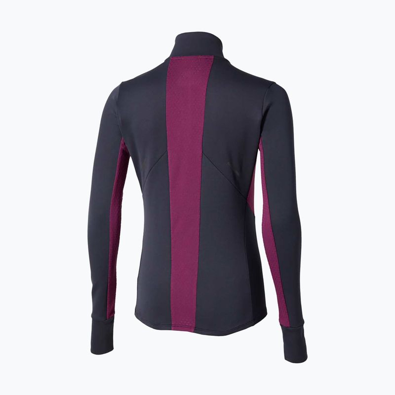 Кофта для бігу жіноча Mizuno Active Warm Half Zip baritone blue 6