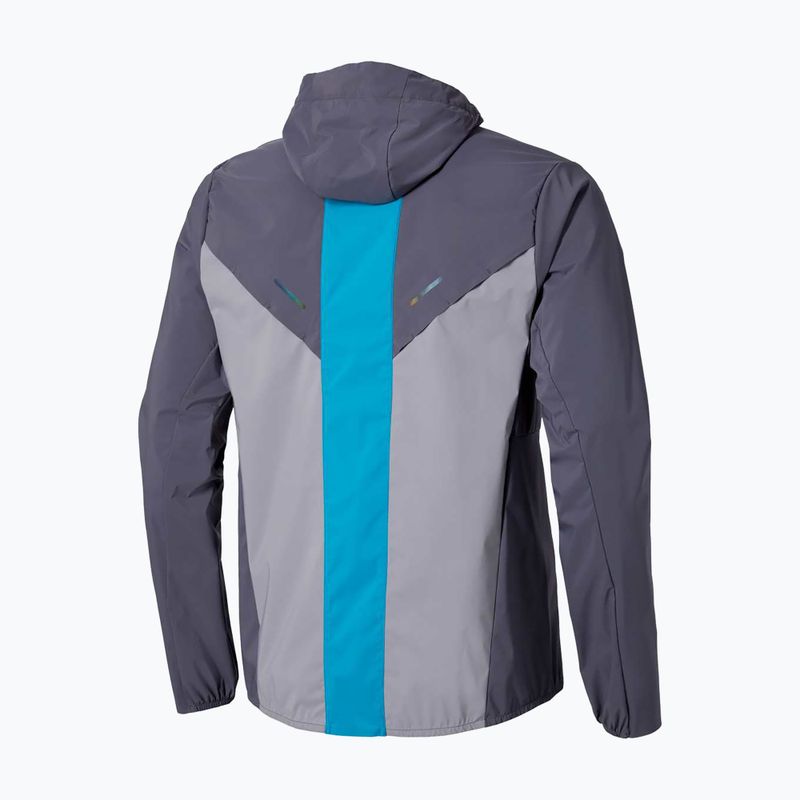 Куртка для бігу чоловіча Mizuno Tech Thermal Charge Hooded quiksilver 2