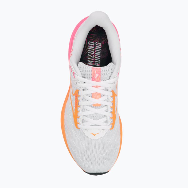 Кросівки для бігу Mizuno Wave Rider 28 white/tang orange/pink tetra 5