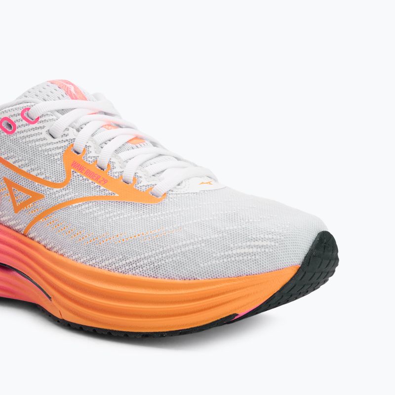 Кросівки для бігу Mizuno Wave Rider 28 white/tang orange/pink tetra 7