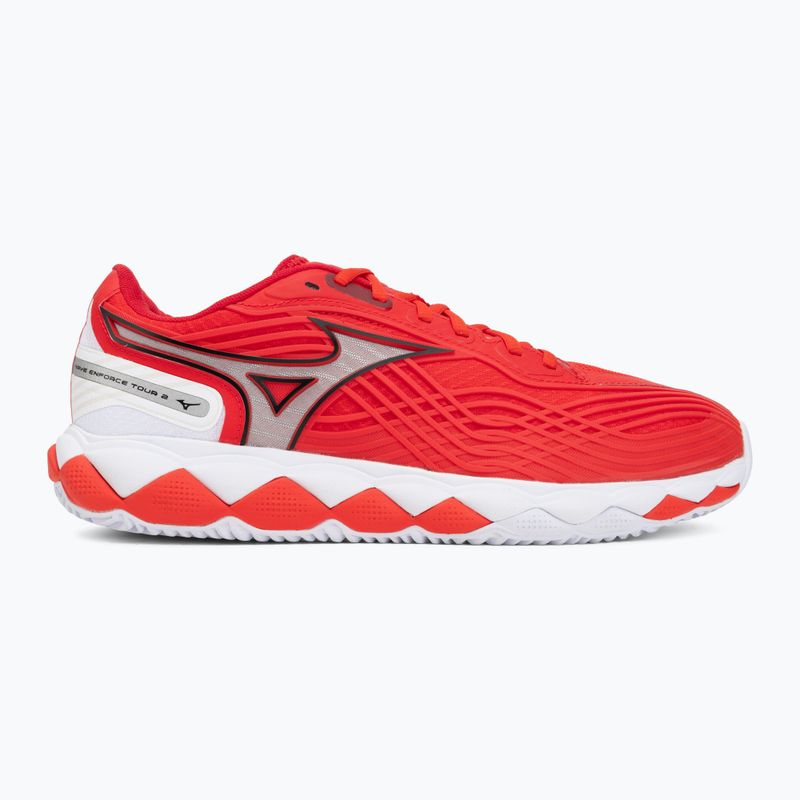 Кросівки тенісні Mizuno Wave Enforce Tour 2 CC fiery red/white/sun-dried toma 2