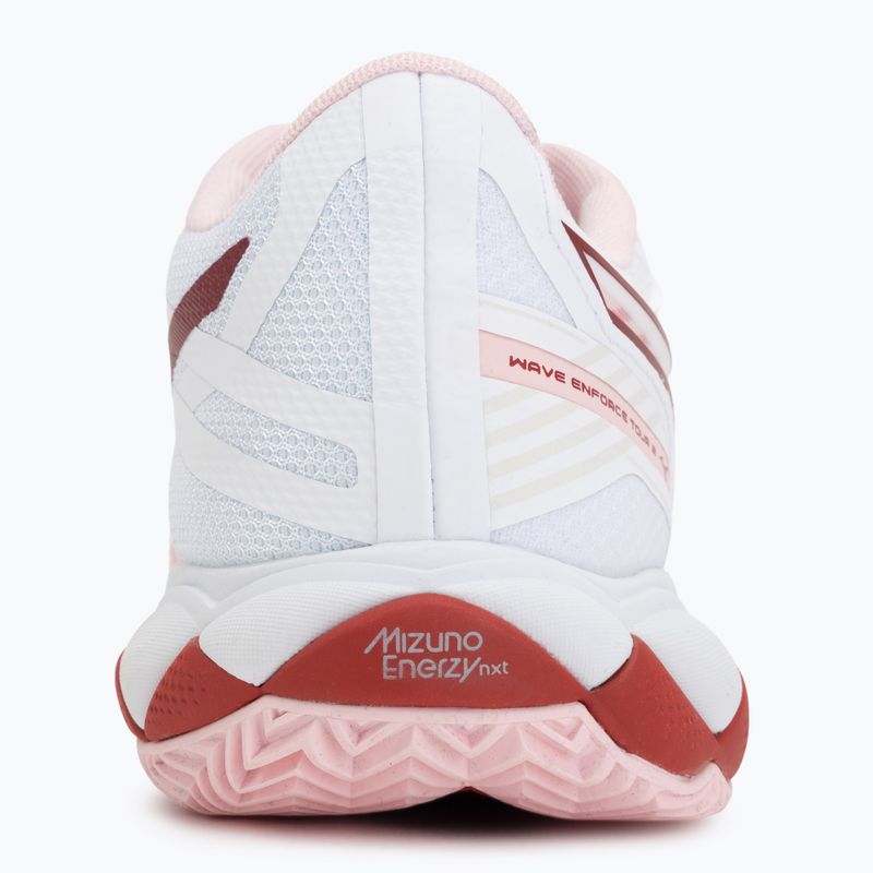 Кросівки тенісні жіночі Mizuno Wave Enforce Tour 2 CC white/pinkesque/barbados/cherr 6