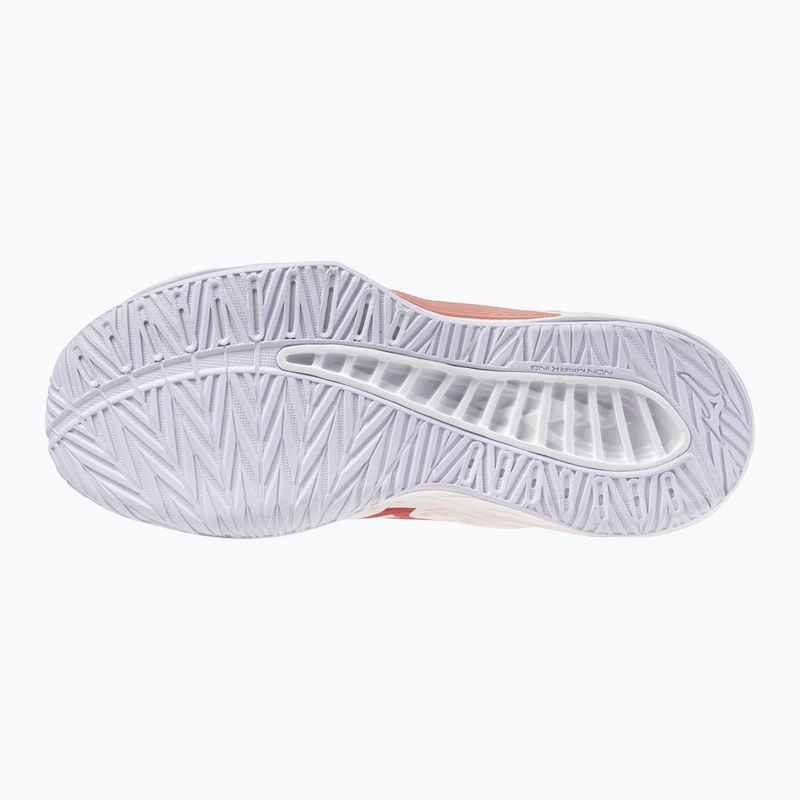 Кросівки волейбольні жіночі Mizuno Lightning Select Mid white/rose elegance/lava falls 2