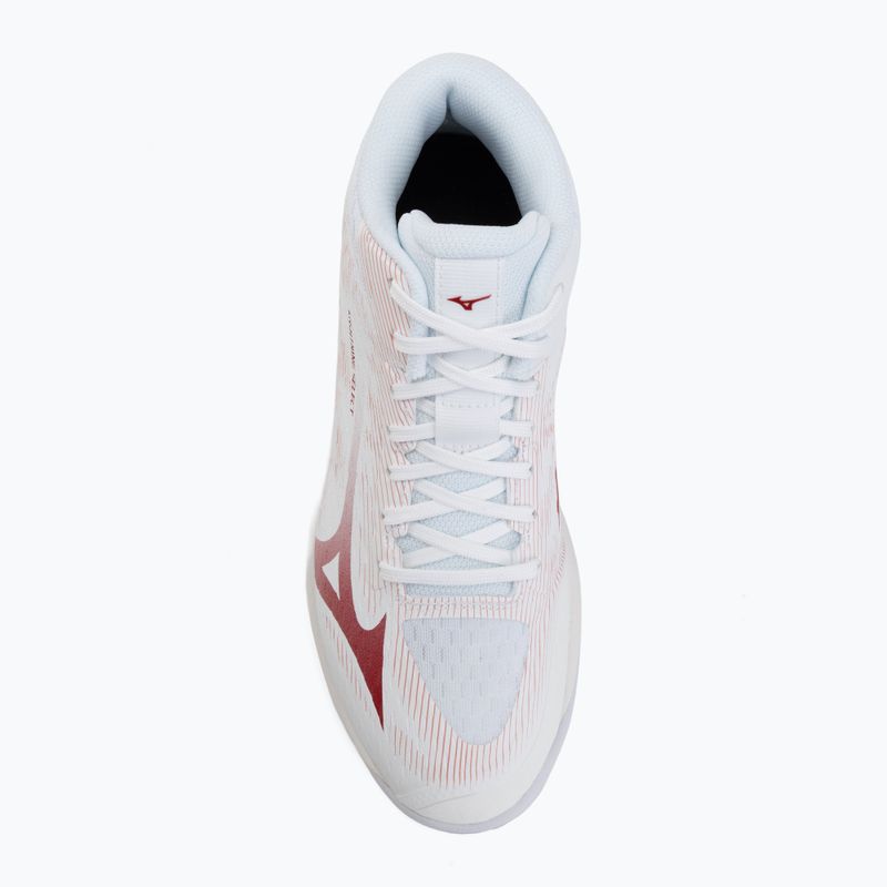 Кросівки волейбольні жіночі Mizuno Lightning Select Mid white/rose elegance/lava falls 5
