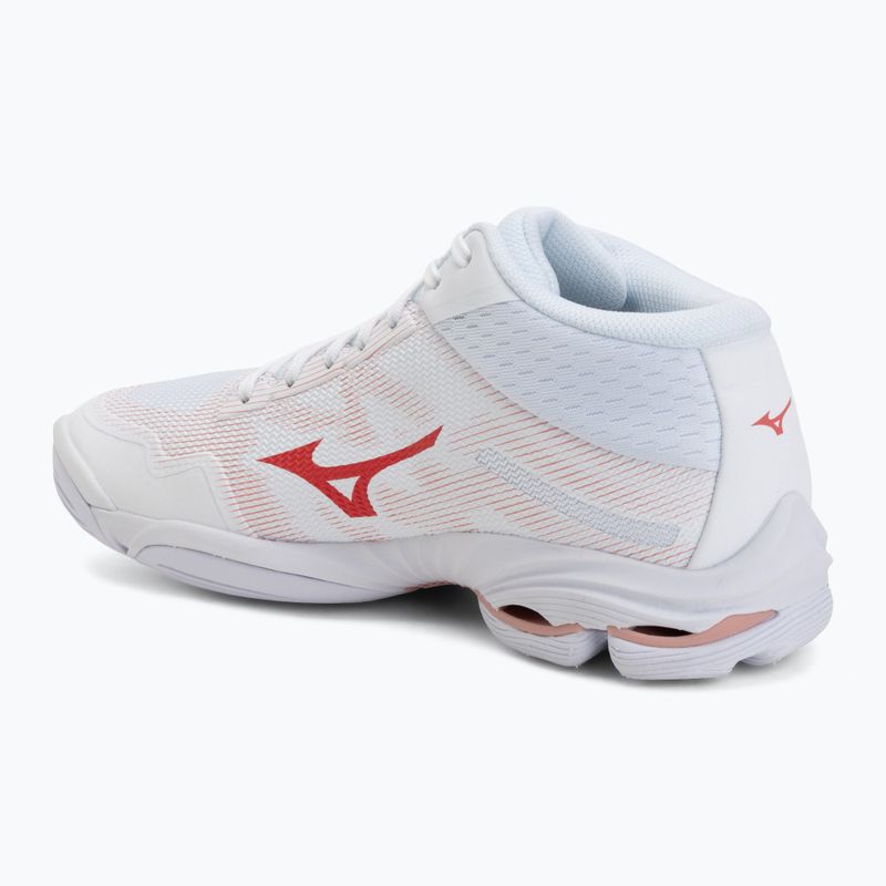 Кросівки волейбольні жіночі Mizuno Wave Lightning Pro Mid white/rose elegance/lava falls 3