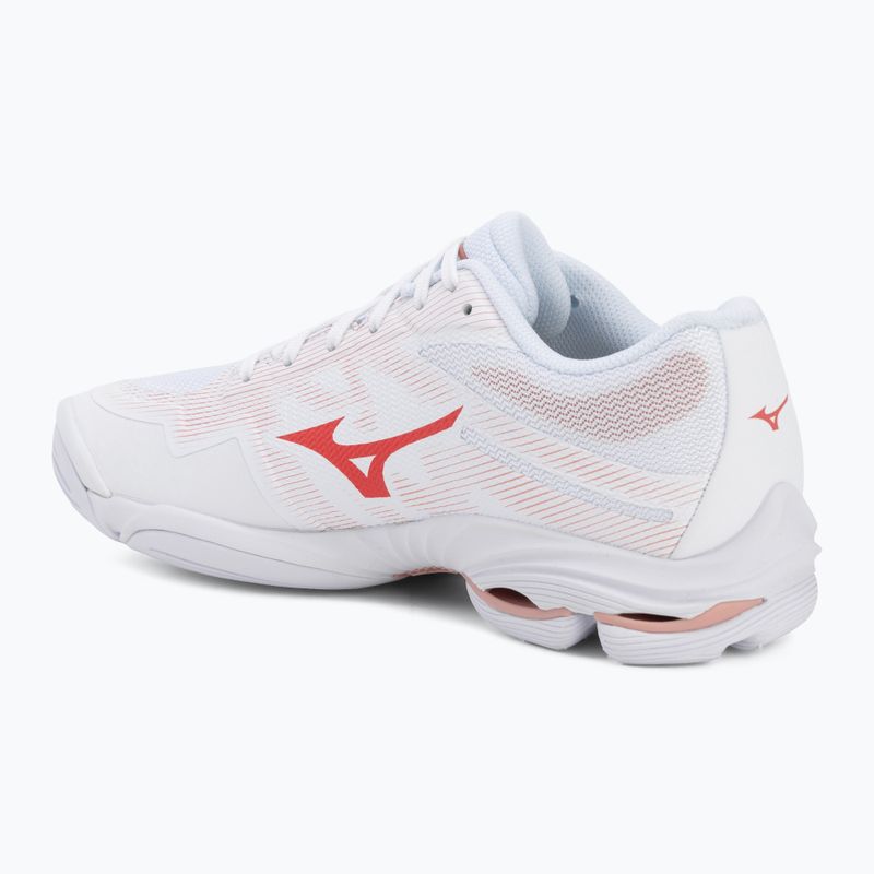 Кросівки волейбольні жіночі Mizuno Wave Lightning Pro white/rose elegance/lava falls 3