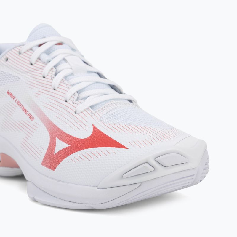 Кросівки волейбольні жіночі Mizuno Wave Lightning Pro white/rose elegance/lava falls 7
