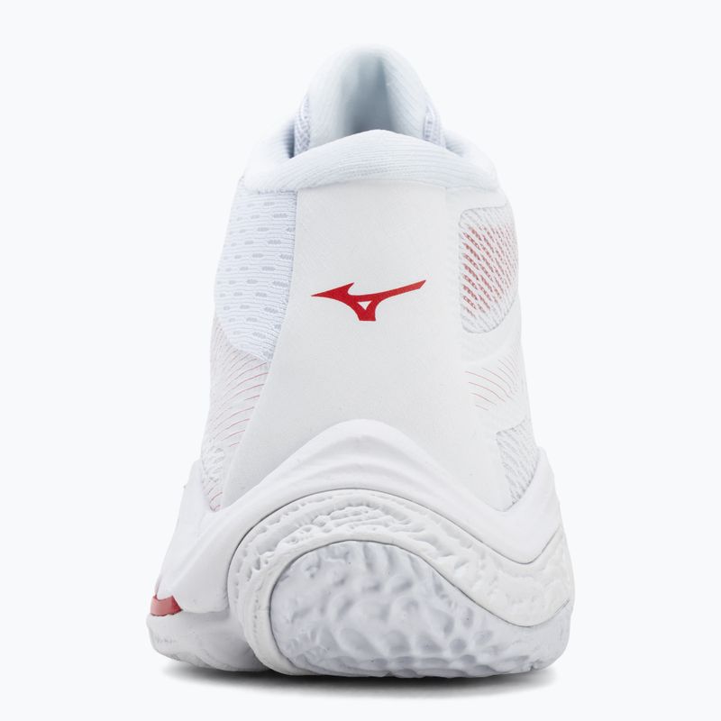 Кросівки волейбольні жіночі Mizuno Wave Lightning Elite Mid white/rose elegance/lava falls 6