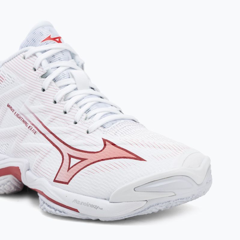 Кросівки волейбольні жіночі Mizuno Wave Lightning Elite Mid white/rose elegance/lava falls 7