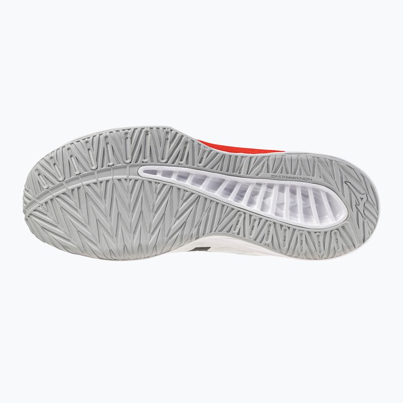 Кросівки волейбольні Mizuno Lightning Select Mid white/black/fiery red 2