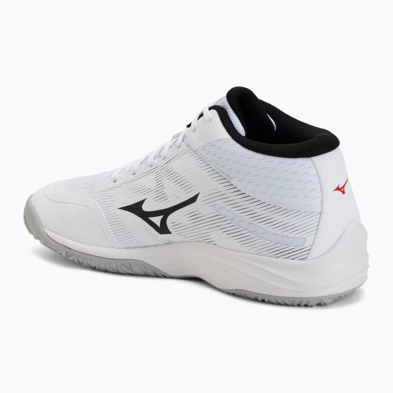 Кросівки волейбольні Mizuno Lightning Select Mid white/black/fiery red 3