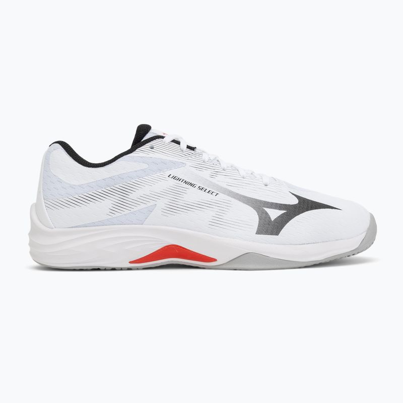 Кросівки волейбольні Mizuno Lightning Select white/black/fiery red 2