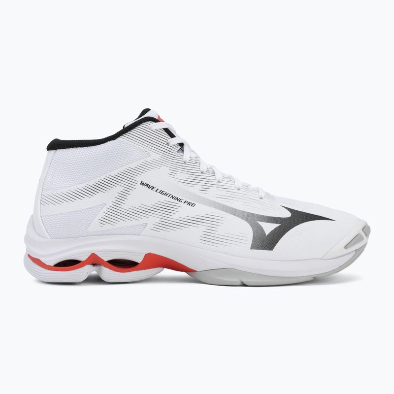 Кросівки волейбольні Mizuno Wave Lightning Pro Mid white/black/fiery red 2