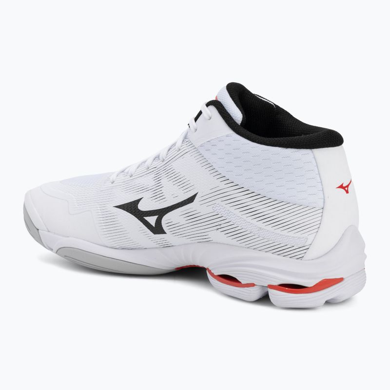Кросівки волейбольні Mizuno Wave Lightning Pro Mid white/black/fiery red 3