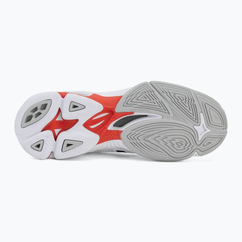 Кросівки волейбольні Mizuno Wave Lightning Pro Mid white/black/fiery red 4