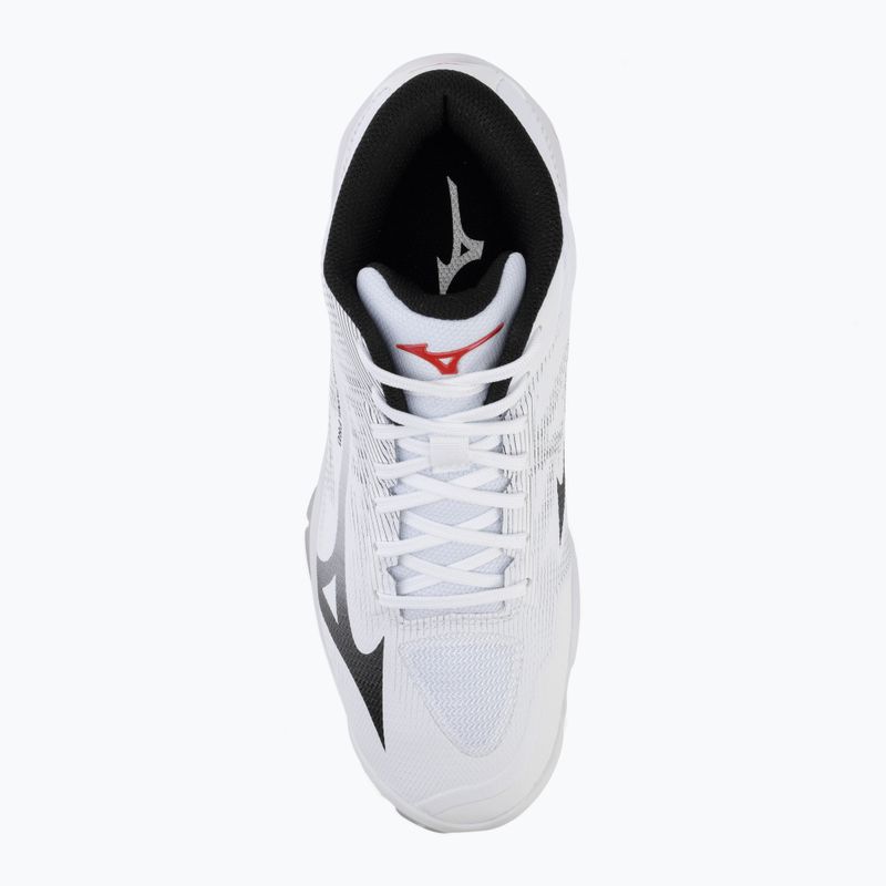 Кросівки волейбольні Mizuno Wave Lightning Pro Mid white/black/fiery red 5