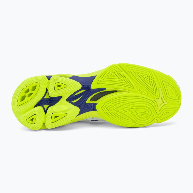 Кросівки волейбольні Mizuno Wave Lightning Pro white/lighting yellow/dazzling blue 4