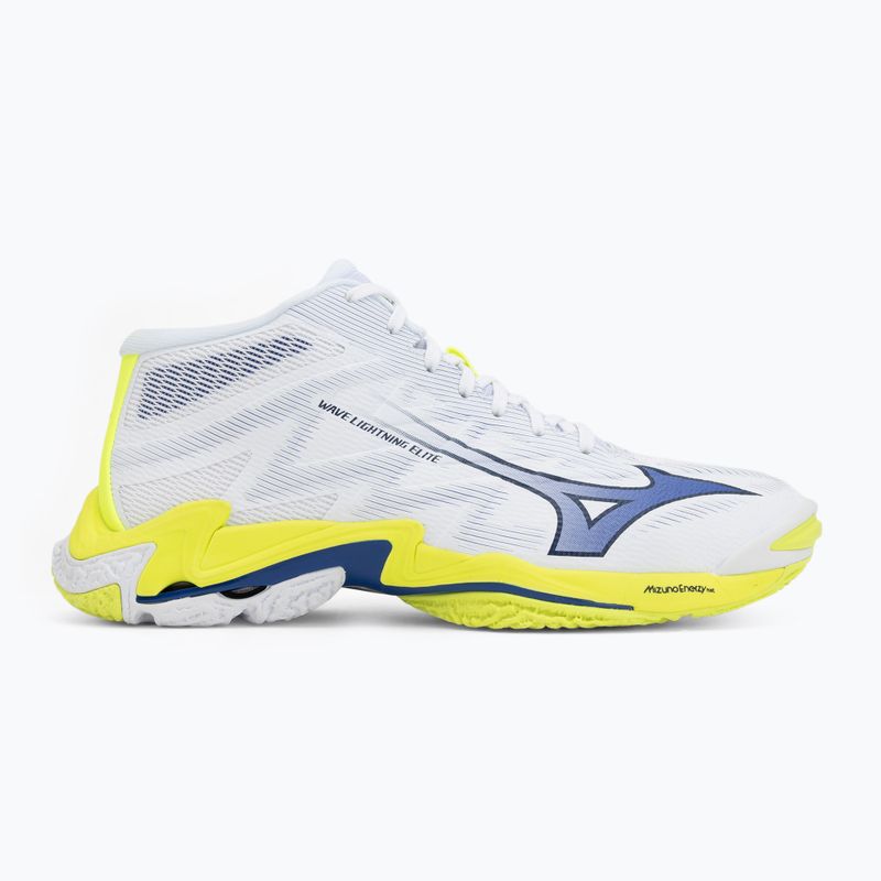 Кросівки волейбольні Mizuno Wave Lightning Elite Mid white/lighting yellow/dazzling blue 2