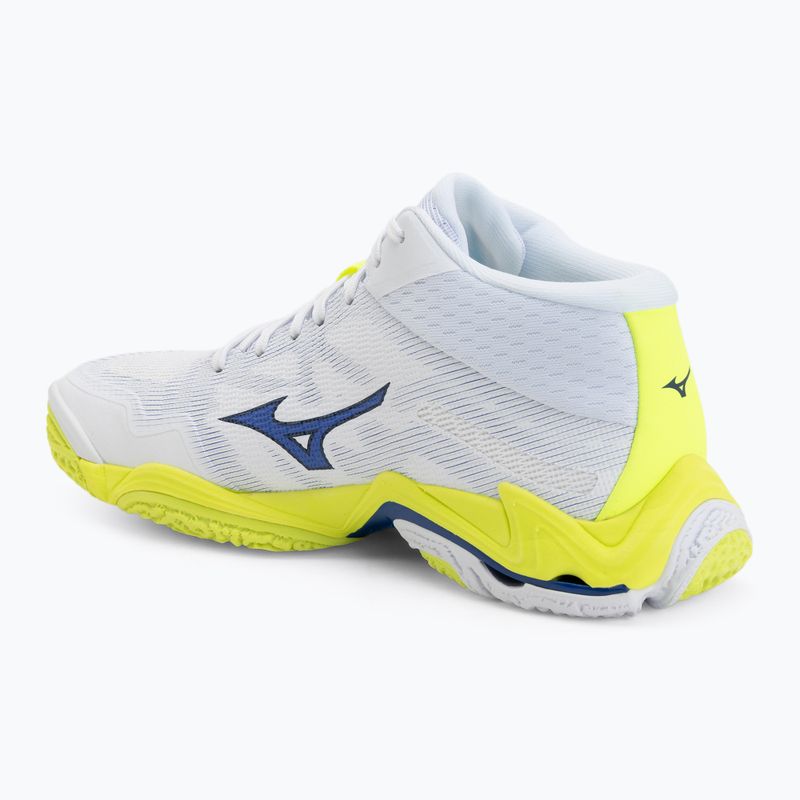 Кросівки волейбольні Mizuno Wave Lightning Elite Mid white/lighting yellow/dazzling blue 3