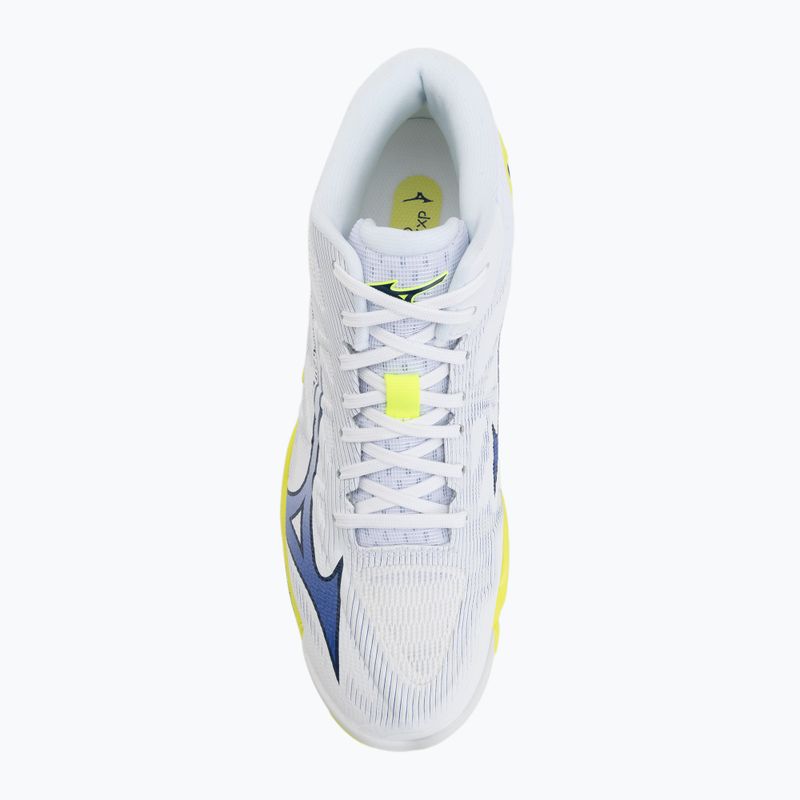 Кросівки волейбольні Mizuno Wave Lightning Elite Mid white/lighting yellow/dazzling blue 5
