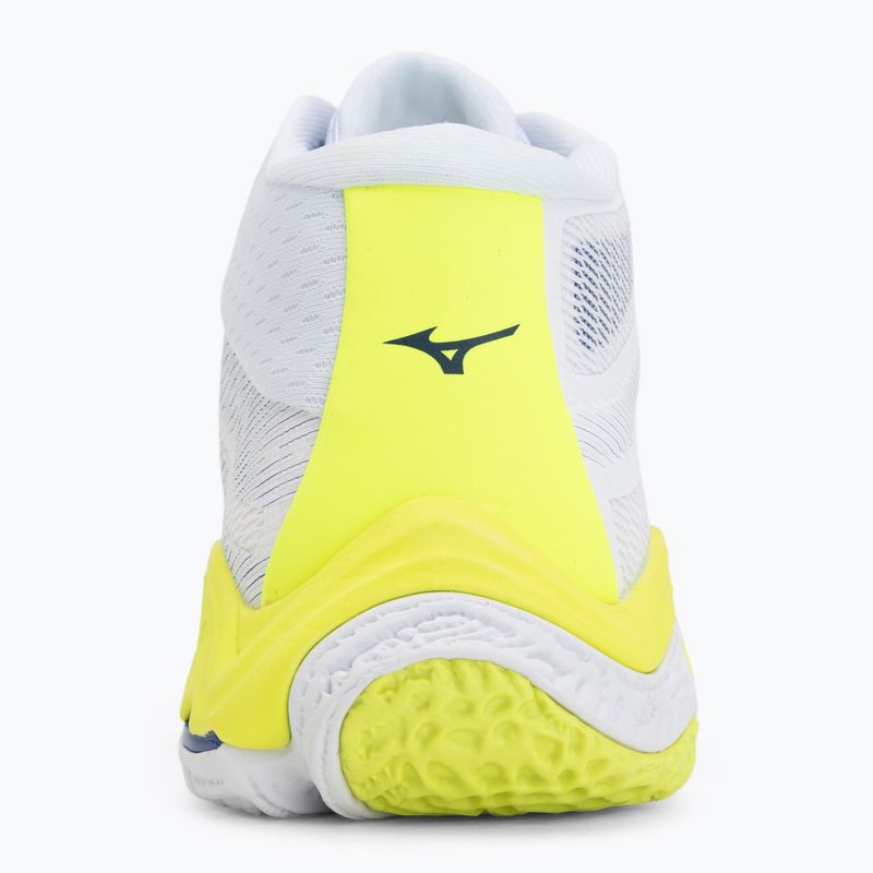 Кросівки волейбольні Mizuno Wave Lightning Elite Mid white/lighting yellow/dazzling blue 6