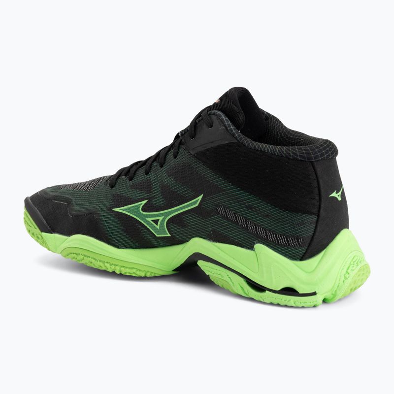 Кросівки волейбольні Mizuno Wave Lightning Elite Mid black/glowing apple/mandarin orange 3