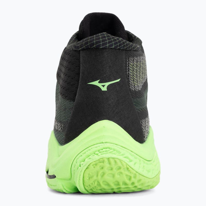 Кросівки волейбольні Mizuno Wave Lightning Elite Mid black/glowing apple/mandarin orange 6
