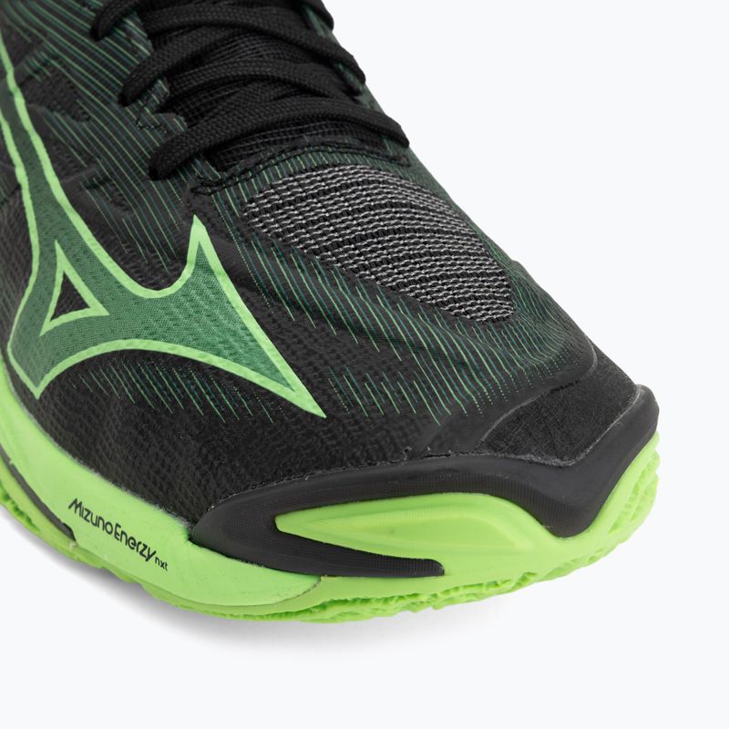 Кросівки волейбольні Mizuno Wave Lightning Elite Mid black/glowing apple/mandarin orange 7