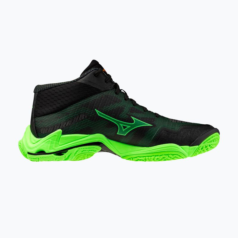 Кросівки волейбольні Mizuno Wave Lightning Elite Mid black/glowing apple/mandarin orange 2