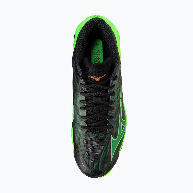 Кросівки волейбольні Mizuno Wave Lightning Elite Mid black/glowing apple/mandarin orange 5
