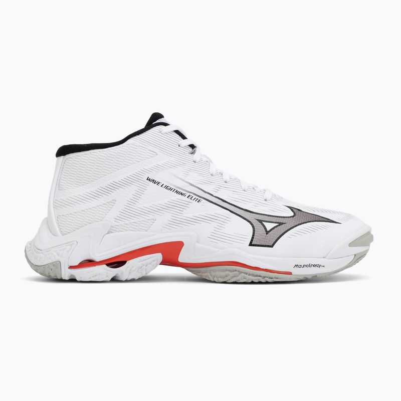 Кросівки волейбольні Mizuno Wave Lightning Elite Mid white/black/fiery red 2