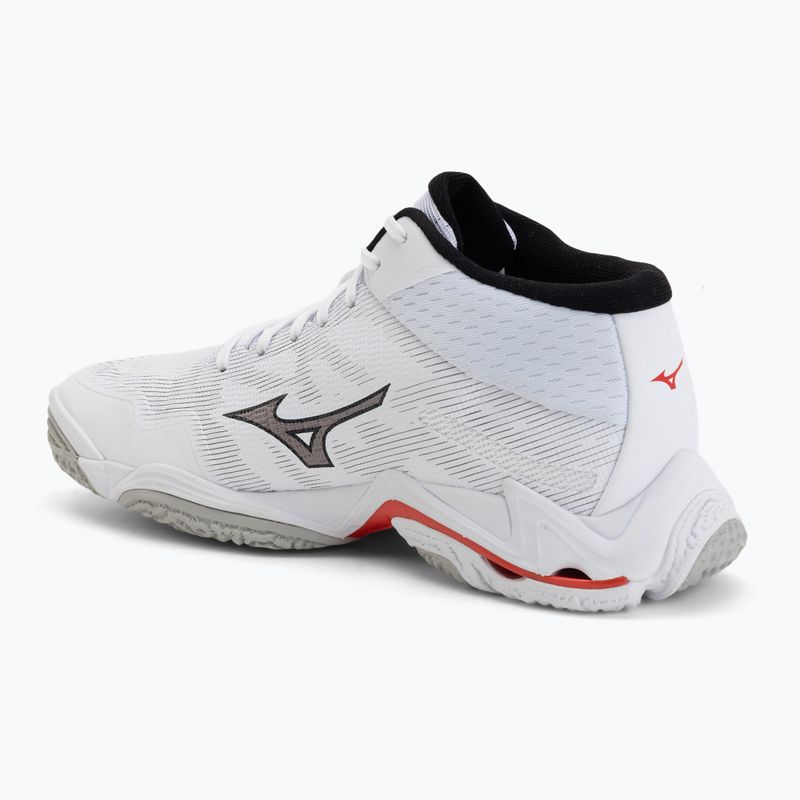 Кросівки волейбольні Mizuno Wave Lightning Elite Mid white/black/fiery red 3
