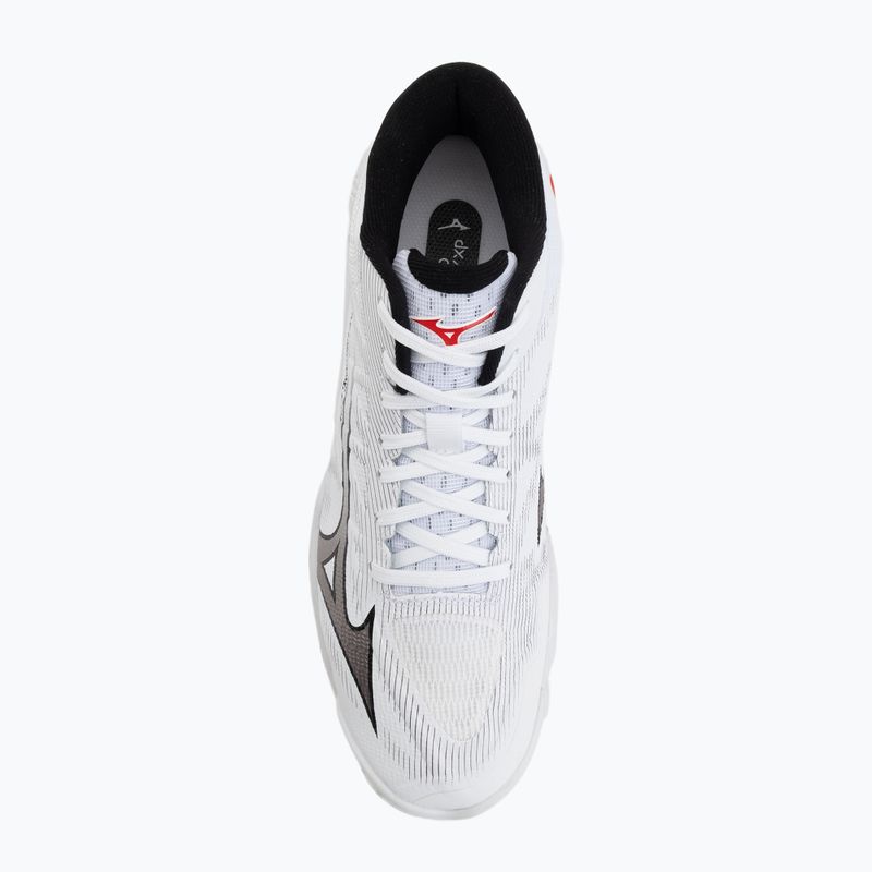 Кросівки волейбольні Mizuno Wave Lightning Elite Mid white/black/fiery red 5