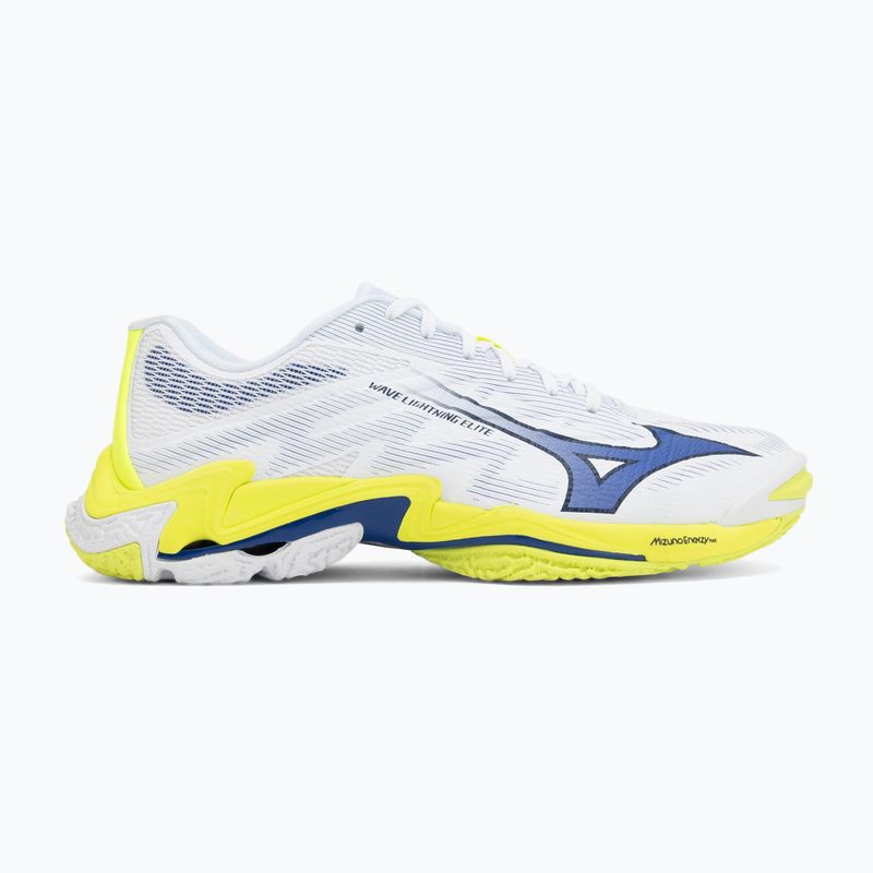 Кросівки волейбольні Mizuno Wave Lightning Elite white/lighting yellow/dazzling blue 2