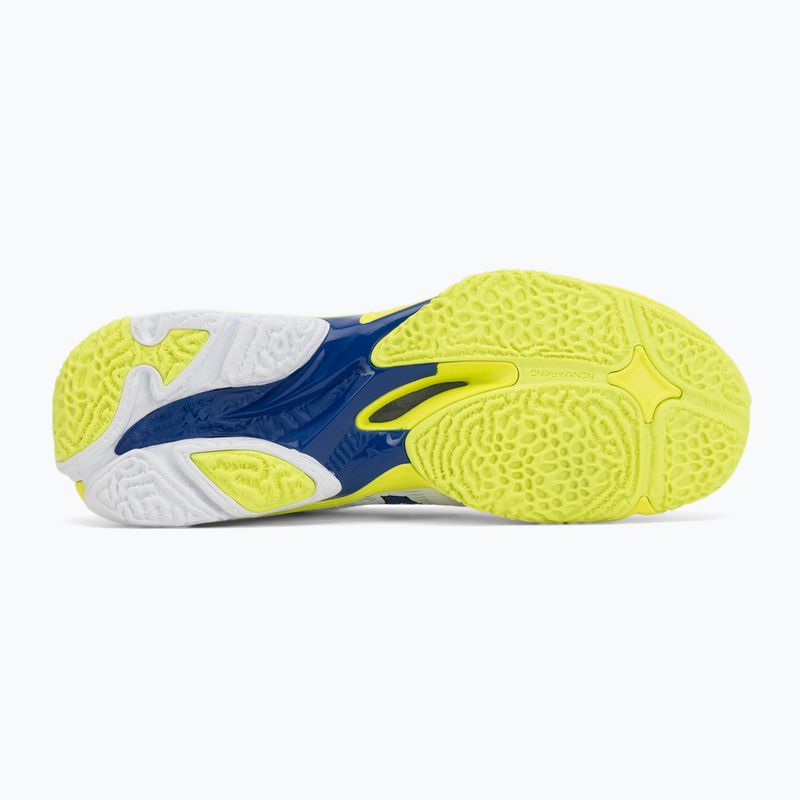 Кросівки волейбольні Mizuno Wave Lightning Elite white/lighting yellow/dazzling blue 4