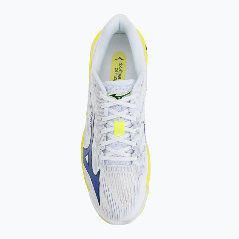 Кросівки волейбольні Mizuno Wave Lightning Elite white/lighting yellow/dazzling blue 5